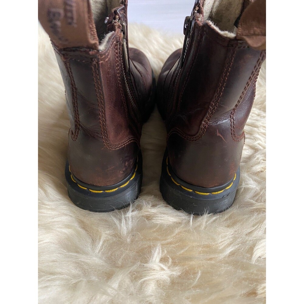 Dr. Martens 2976 Alyson Zip Chelsea Boots Brown Leather Womens Size US 5 EU 36 - Picture 4 of 12
